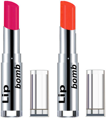 

Color Fever Creamy Matte Lipstick(Set Of 2 pcs)24-29(Pink, Neon Orange)