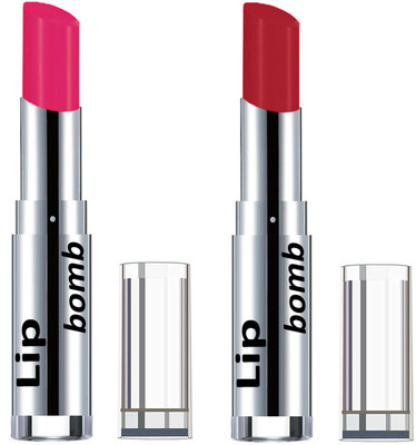 

Color Fever Creamy Matte Lipstick(Set Of 2 pcs)15-22(Pink, Dark Red)
