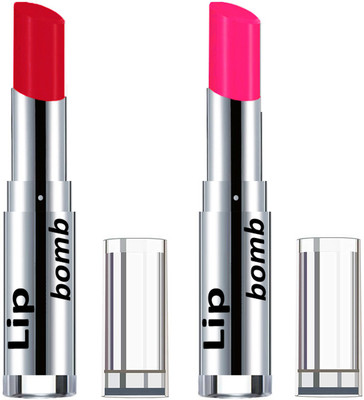 

Color Fever Creamy Matte Lipstick(Set Of 2 pcs)23-27(Red, Neon Pink)