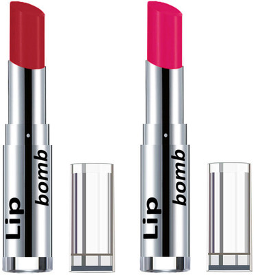 

Color Fever Creamy Matte Lipstick(Set Of 2 pcs)22-24(Dark Red, Pink)