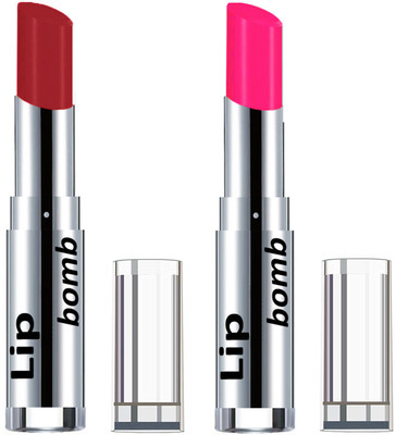 

Color Fever Creamy Matte Lipstick(Set Of 2 pcs)21-27(Maroon, Neon Pink)