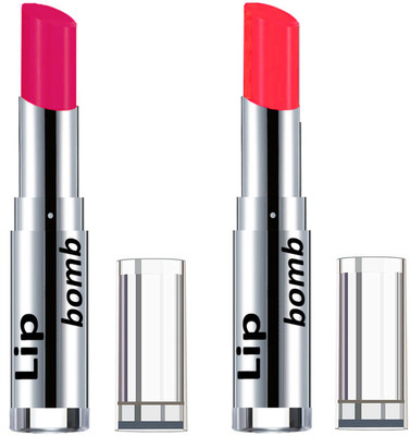 

Color Fever Creamy Matte Lipstick(Set Of 2 pcs)24-30(Pink, Neon Orange)