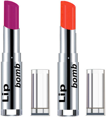 

Color Fever Creamy Matte Lipstick(Set Of 2 pcs)16-29(Purple, Neon Orange)