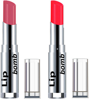 

Color Fever Creamy Matte Lipstick(Set Of 2 pcs)09-28(Peach, Neon Orange)