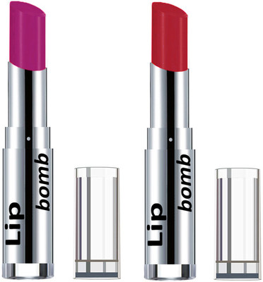 

Color Fever Creamy Matte Lipstick(Set Of 2 pcs)16-17(Purple, Brick Orange)