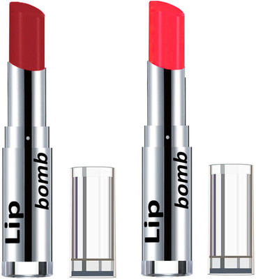 

Color Fever Creamy Matte Lipstick(Set Of 2 pcs)21-30(Maroon, Neon Orange)