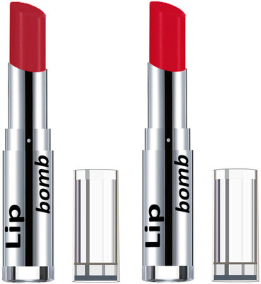 

Color Fever Creamy Matte Lipstick(Set Of 2 pcs)17-23(Brick Orange, Red)