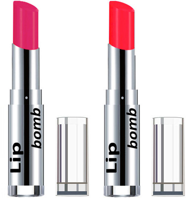 

Color Fever Creamy Matte Lipstick(Set Of 2 pcs)15-28(Pink, Neon Orange)