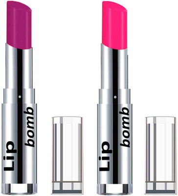 

Color Fever Creamy Matte Lipstick(Set Of 2 pcs)16-27(Purple, Neon Pink)