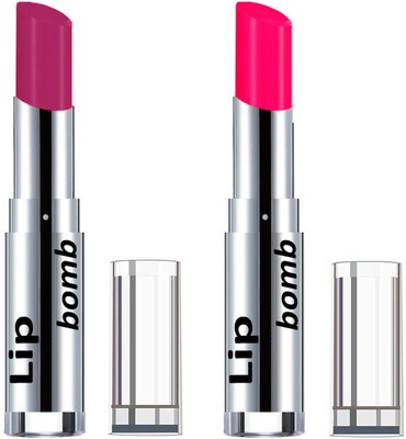 

Color Fever Creamy Matte Lipstick(Set Of 2 pcs)20-26(Plum, Neon Pink)