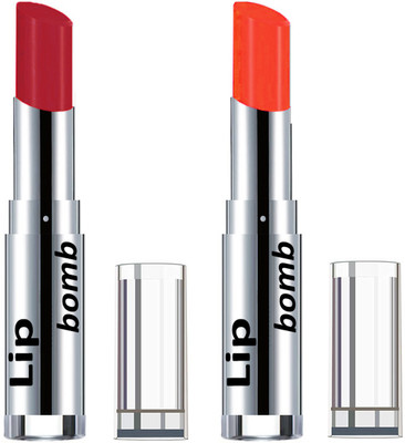 

Color Fever Creamy Matte Lipstick(Set Of 2 pcs)17-29(Brick Orange, Neon Orange)