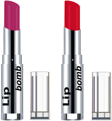 

Color Fever Creamy Matte Lipstick(Set Of 2 pcs)20-23(Plum, Red)