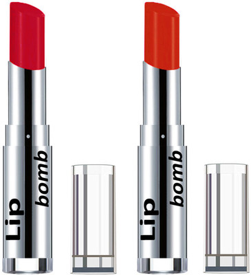 

Color Fever Creamy Matte Lipstick(Set Of 2 pcs)11-18(Red, Orange)