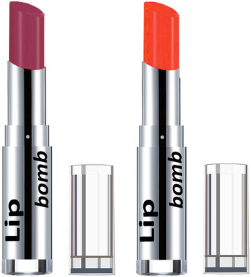 

Color Fever Creamy Matte Lipstick(Set Of 2 pcs)10-29(Mauve, Neon Orange)