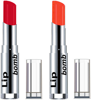 

Color Fever Creamy Matte Lipstick(Set Of 2 pcs)23-29(Red, Neon Orange)