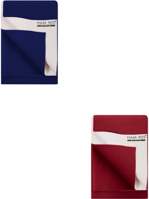 

Polka Tots Velvet Baby Bed Protecting Mat(Dark Blue, Maroon
