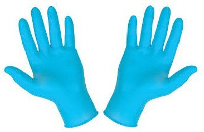 

De-Ultimate Pack Of 5 Pair Disposable waterproof Blue Color Tear Resistance Industrial Surgical Rubber Examination Gloves(Pack of 10)