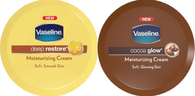 

Vaseline Cocoa Body Cream, 250ml With Deep restore Cream, 250ml(250 ml)