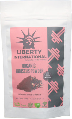 

LIBERTY INTERNATIONAL 100% Organic Hibiscus Petals Powder for Hair Care,Face Pack, Skin Glow & Help Removes Acne NT06(114 g)