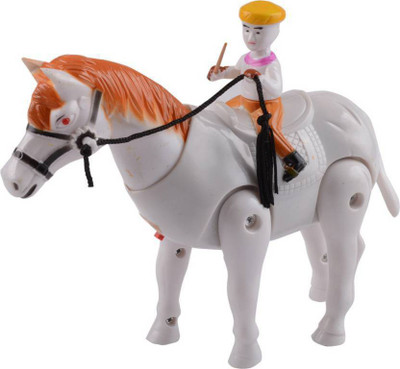 

Browner Walking Musical Camel with man on his top (Multicolor)(White)