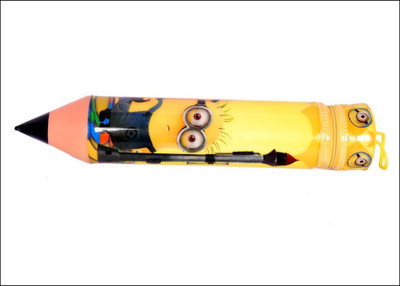 

RAITY'S SERIES PLAIN Art Plastic Pencil Box(Set of 1, Yellow)