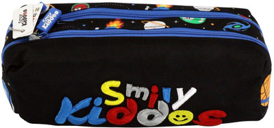 

Smily Kiddos 1 Plane Art Polyester Pencil Box(Set of 1, Black)