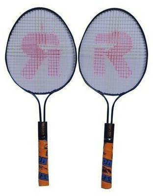 

rajson Double Rod Small Size Badminton Racquet Pair For Kids 3 to 6 Years Multicolor Strung Badminton Racquet(G3 - 3.5 Inches, 350)
