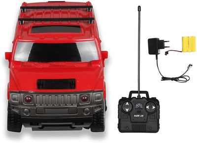 

Zahuu Rechargeable 4Ch RC Hummer Car With Headlight - Red(Red)