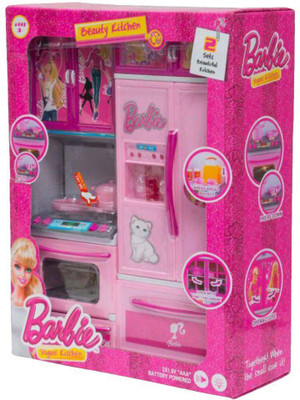 

latest radhe Pink Barbie Modern Kitchen Set