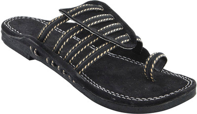 Risingone Men Black Flats