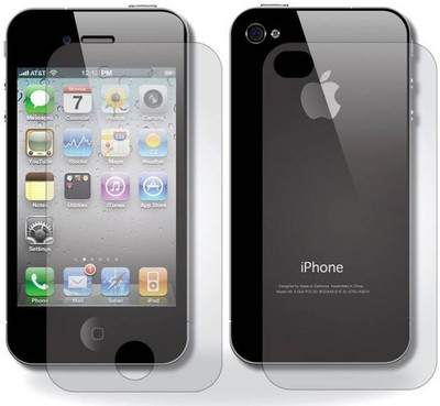 Fashion Way Front and Back Tempered Glass for Apple iPhone 4s(Pack of 2)