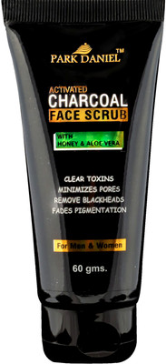 

Park Daniel Activated Charcoal Face Scrub - For Remove Blackheads, Minimizes pores, Clear Toxins & Fades Pigementation(60 gms) Scrub(60 g)