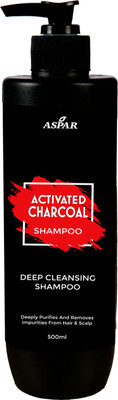 

Aspar Charcoal Shampoo With Extract Activated Charcoal. Deep Cleansing Shampoo(500 ml)