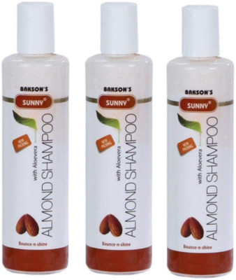 

Bakson's Sunny ALMOND SHAMPOO 250mlx3 PACK OF THREE(150 ml)
