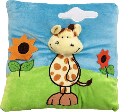 

CREATIVEVILLA CUTE SOFT GIRAFFE STUFFED PLUSH PILLOW CUSHION - 29 cm(Multicolor)