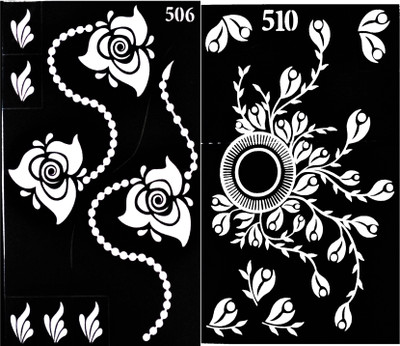 

ARR Henna Stencils HS 510 & 506(HENNA ARABIC DESIGN)