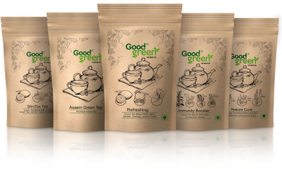 

Good Green Refreshing Green Tea - 100 GR _pack 5 Cardamom Green Tea(100 g, Pouch)