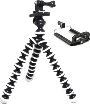 

BIRATTY Lightweight Flexible Gorillapod Tripod With Mobile Attachment For DSLR, Action Cameras , Digital Cameras & Smartphones Tripod(Black, Supports Up to 1500 g)