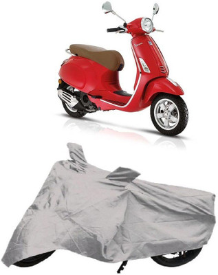 Utkarsh Two Wheeler Cover for Piaggio(Vespa LX, Silver)