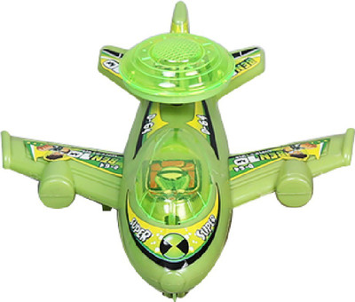 

AutoVHPR Small Green Plane with a Light at the Back for Small Children(Multicolor)