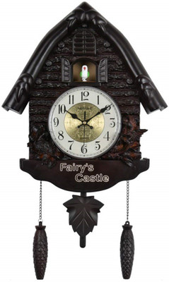 Three Secondz Analog-Digital 60 cm X 36 cm Wall Clock(Black, With Glass, Double-Sided)