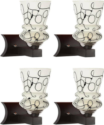 ZADLAXAR Uplight Wall Lamp Without Bulb(Pack of 4)
