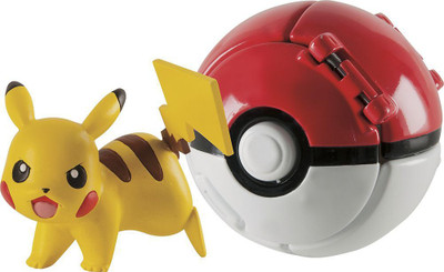 

Bestie Toys w 'N' Pop Big Pikachu With Pokeball exculsive limited edition for kids(Multicolor)