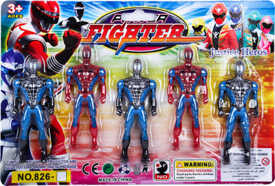 AutoVHPR Pack of 5 Small Plastic Spiderman(Multicolor)