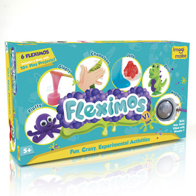 

Imagimake Fleximos Hex – Multi-Activity Clay Playset, 6 types of Clay – includes DIY Slime, Jelly Clay, Air Dry Clay - For Girls and Boys 5 Years+
