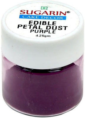 

SUGARIN Ediblle Petal Dust, 4.25gm, Purple Baking Powder(4.25 g)