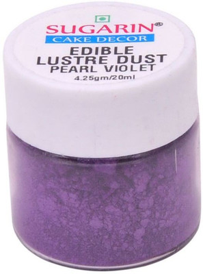 

SUGARIN Edible Lustre Dust, 4.25gm, Pearl Violet Baking Powder(4.25 g)