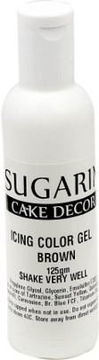 

SUGARIN Icing Color Gel, 125gm_Brown Gelatin Paste(125 g)