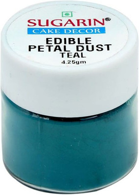 

SUGARIN Ediblle Petal Dust, 4.25gm, Teal Baking Powder(4.25 g)