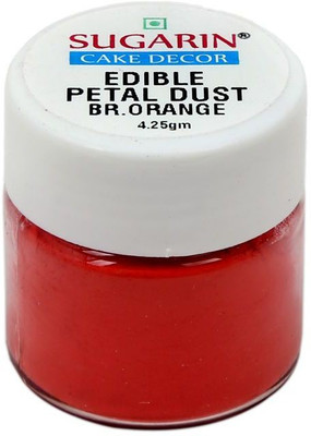 

SUGARIN Ediblle Petal Dust, 4.25gm, Brilliant Orange Baking Powder(4.25 g)